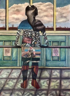 LEIMONADE, 2019, acrylic on paper, 70 x 50 cm Horizonte