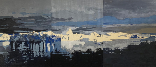 Melting Breaking and Drifting Iceberg scaled